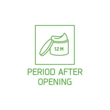 Vector logo, badge and icon for natural and organic products. Period after Stock Illustration