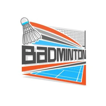 Vector logo for badminton Stock Illustration
