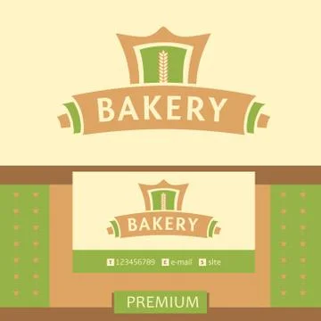 Vector logo for a bakery, macaroni factory. Vector logo for a bakery, macaroni Illustrazione stock