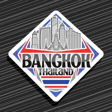 Vector logo for Bangkok Ilustración de archivo