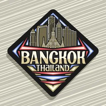 Vector logo for Bangkok Ilustración de archivo