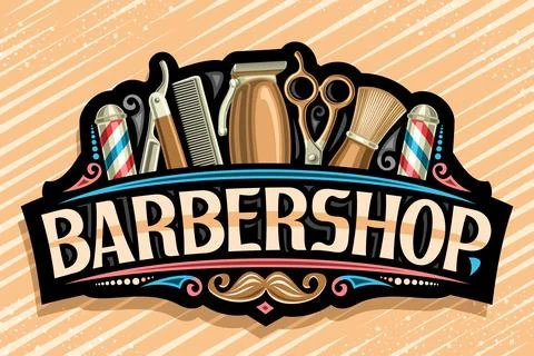 Vector logo for Barbershop Stock Illustration