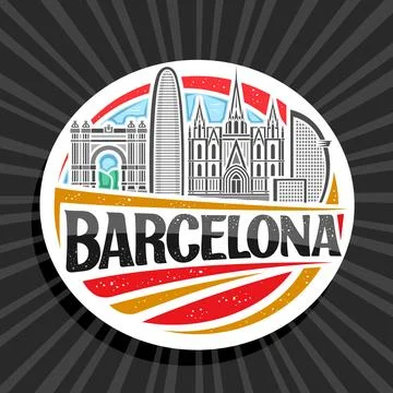 Vector logo for Barcelona Stock Illustration