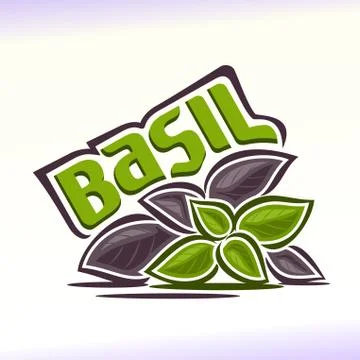 Vector logo for basil Stock Illustration