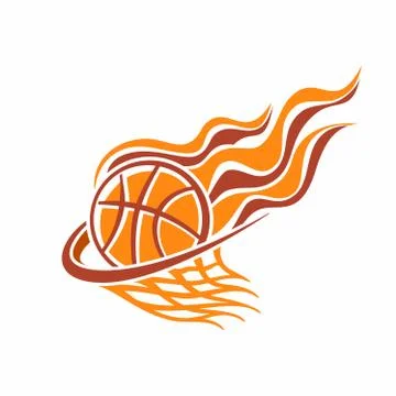 Vector logo for basketball Stock Illustration