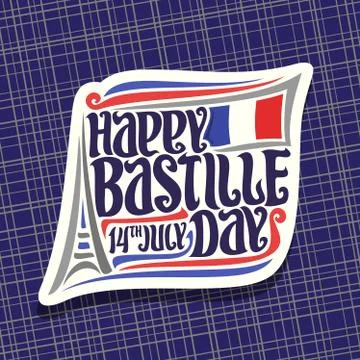 Vector logo for Bastille Day Stock Illustration