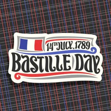 Vector logo for Bastille Day Stock Illustration