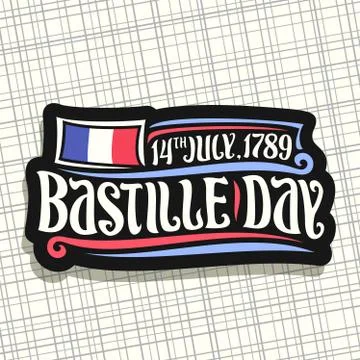 Vector logo for Bastille Day Stock Illustration