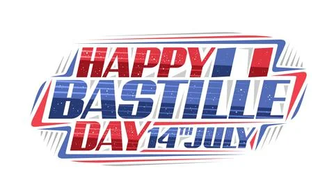 Vector logo for Bastille Day Stock Illustration