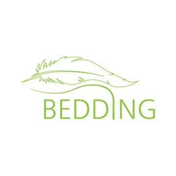 Vector logo of bed linen and bedding Stock Illustration