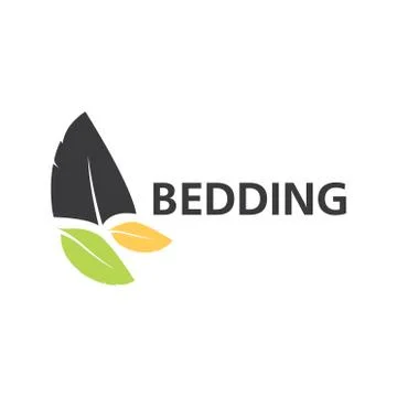 Vector logo of bed linen and bedding Illustrazione stock