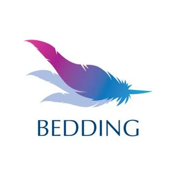 Vector logo of bed linen and bedding Stock Illustration