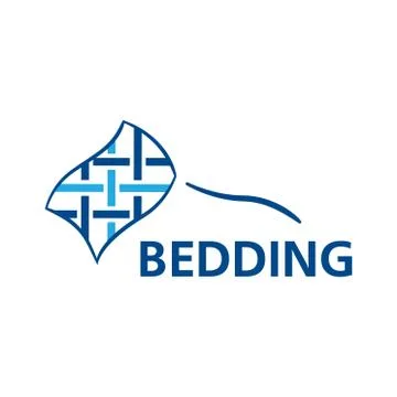 Vector logo of bed linen and bedding Stock Illustration
