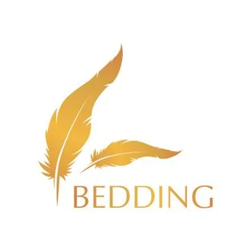 Vector logo of bed linen and bedding Stock Illustration
