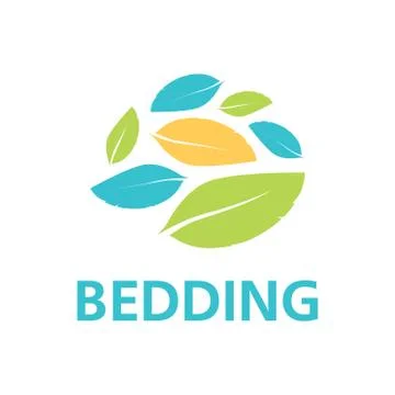 Vector logo of bed linen and bedding Stock Illustration