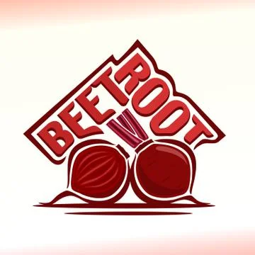 Vector logo for beetroot Stock Illustration