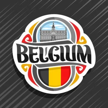 Vector logo for Belgium Stock Illustration