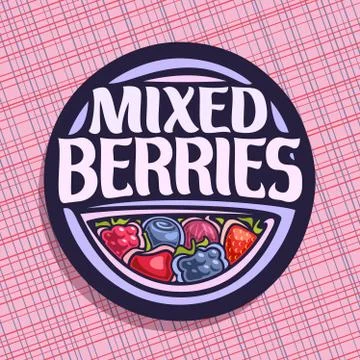 Vector logo for Berries Illustrazione stock