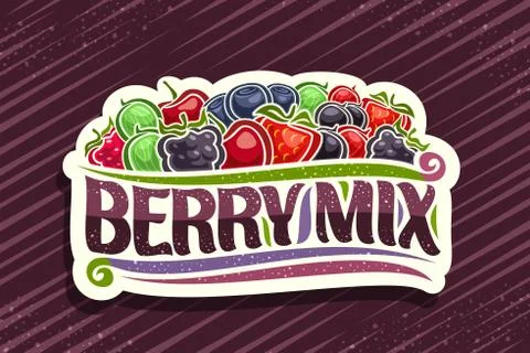 Vector logo for Berry Mix Stock Illustration