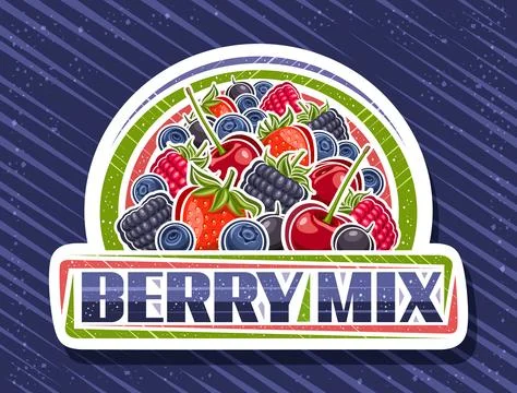 Vector logo for Berry Mix Stock Illustration