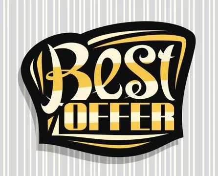 Vector logo for Best Offer Stock Illustration