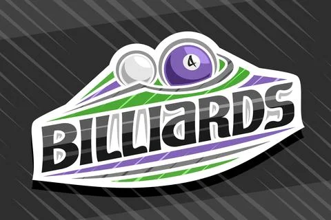 Vector logo for Billiards Sport Stock Illustration