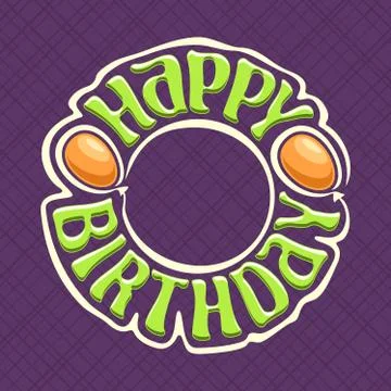 Vector logo for Birthday Stock Illustration