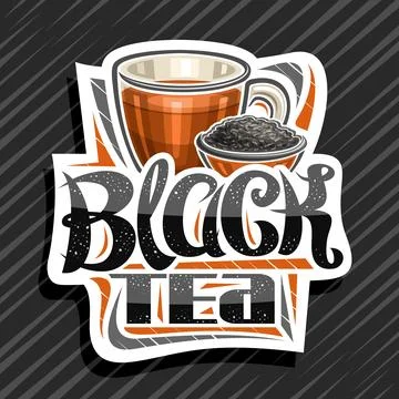 Vector logo for Black Tea Stock Illustration