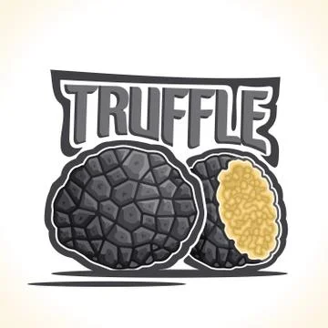 Vector logo for Black Truffle Stock Illustration