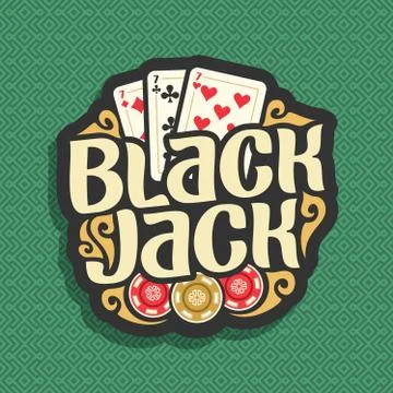 Vector logo for Blackjack Stock Illustration