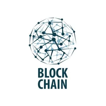 Vector logo blockchain Illustrazione stock