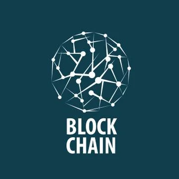 Vector logo blockchain Stock Illustration