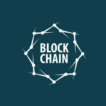 Vector logo blockchain Stock Illustration