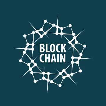 Vector logo blockchain 스톡 일러스트