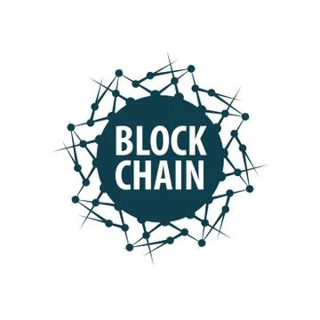 Vector logo blockchain Stock-Illustration