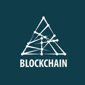 Vector logo blockchain 스톡 일러스트