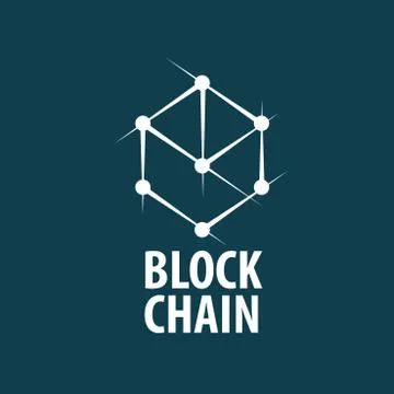 Vector logo blockchain Stock Illustration