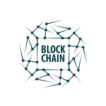 Vector logo blockchain イラスト素材