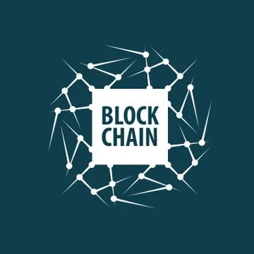 Vector logo blockchain Illustrazione stock