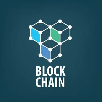 Vector logo blockchain Stock-Illustration
