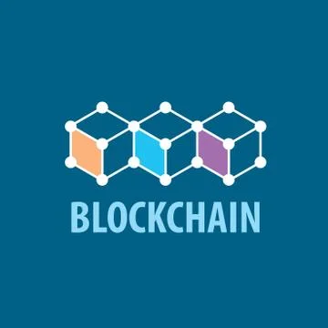 Vector logo blockchain Stock-Illustration