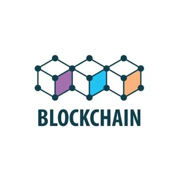 Vector logo blockchain Stock-Illustration