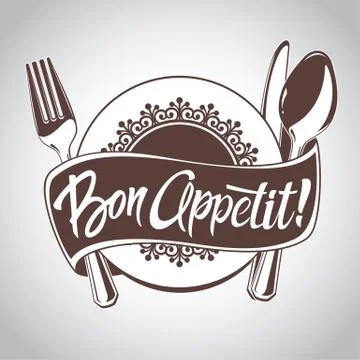 Vector logo "Bon Appetit" Stock Illustration
