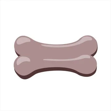 Vector logo with bone image for dog, snacks for dogs, pet care. Stock Illustration