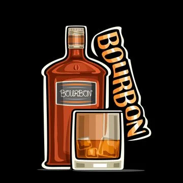 Vector logo for Bourbon Stock Illustration