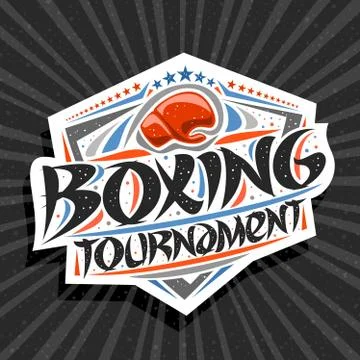 Vector logo for Boxing Tournament Stock Illustration