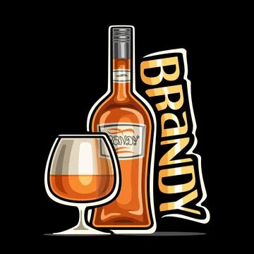 Vector logo for Brandy Stock Illustration