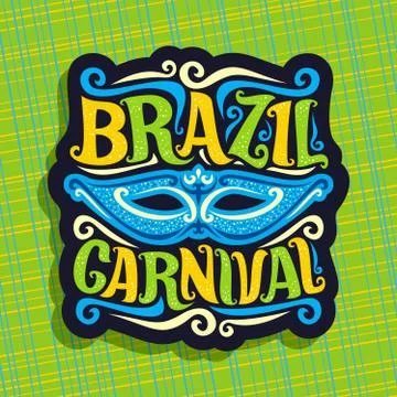 Vector logo for Brazil Carnival Illustration