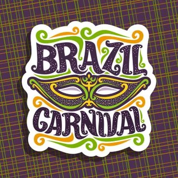 Vector logo for Brazil Carnival Illustrazione stock