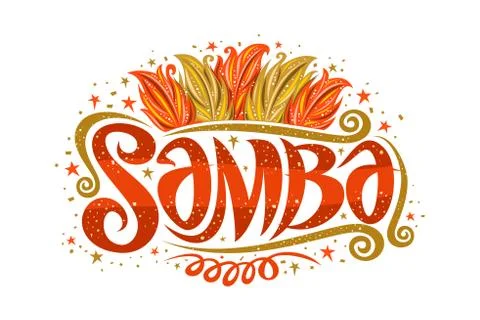 Vector logo for Brazilian Samba Stock Illustration